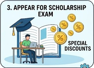 Step 3 Appear for the scholarship exam.